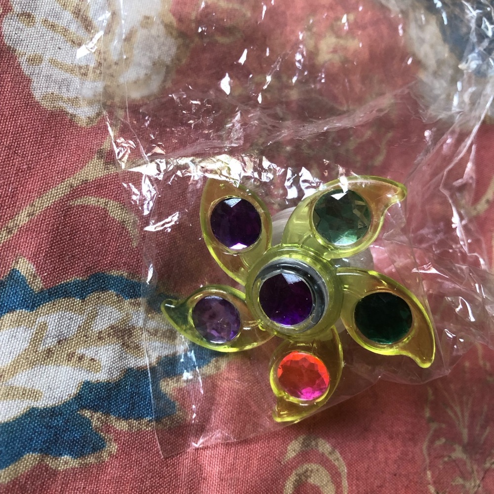 Sailor moon gashapon toy Yellow Gemstone Spinning Toy for Kids